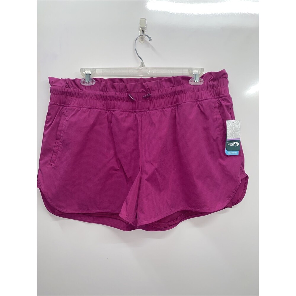 Women’s Mta Sports Pink Ruffled Athletic Shorts POCKETS size 2x